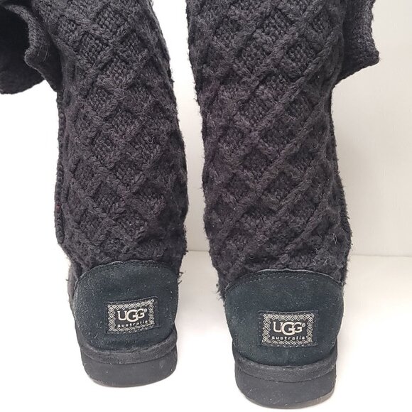 UGG Lattice Cardi Button Detailed Knit Boots - Picture 5 of 8